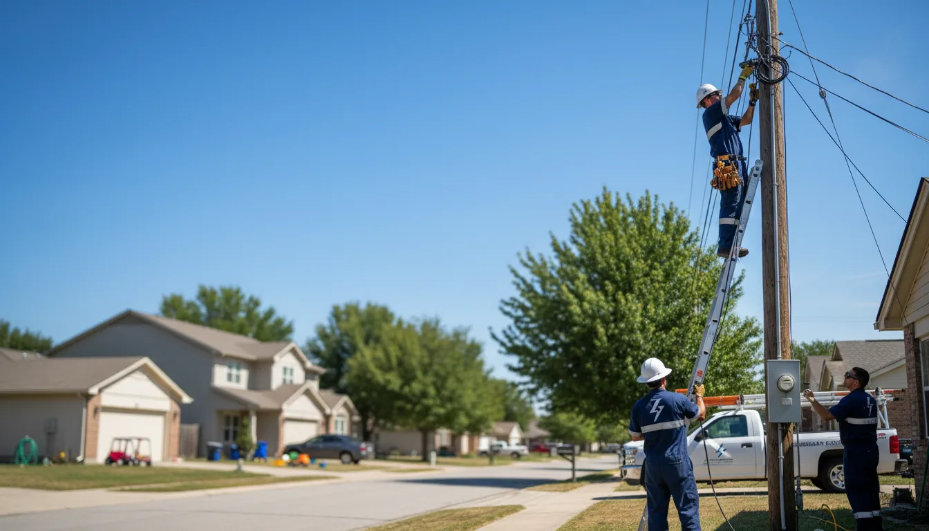 Residential electrician providing installation services in Bogota, TN